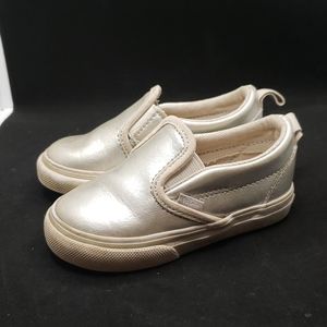 Toddler Vans Metallic Velcro Slip Ons